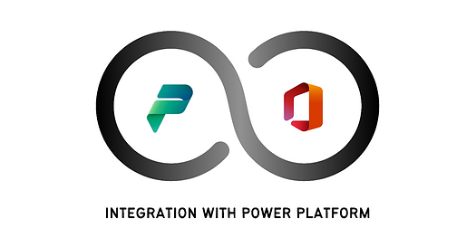 Microsoft Power Platform integrated with Microsoft 365